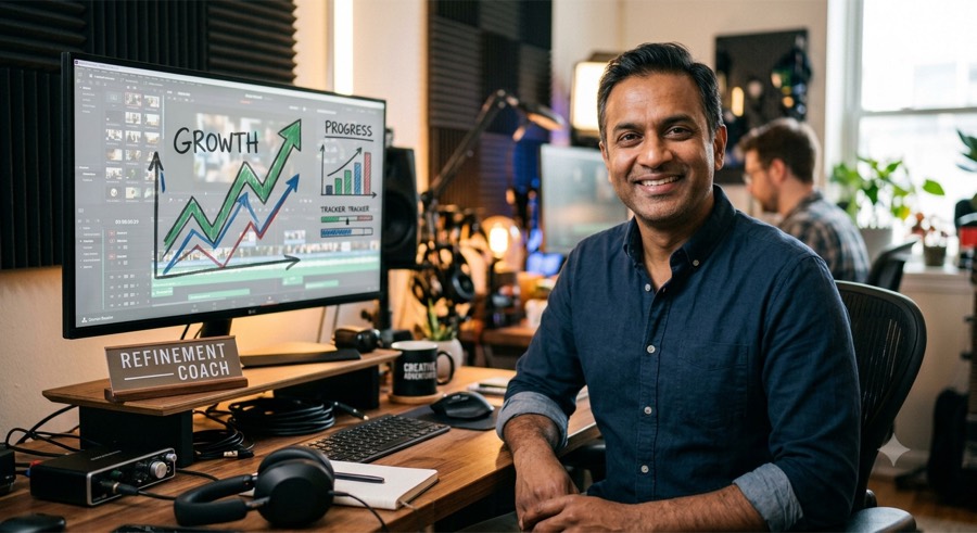The Refinement Agent, an AI performance coach at MyInfluence AI